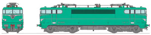 REE Modeles MB-140S - French Electric Locomotive Class BB 16005 original green liveral model, STRASBOURG depot Era III - 